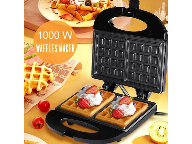 Вафельница Domotec MS-7705 электрическая с антипригарным покрытием 1000 Вт, Электро вафельница - Фото 8