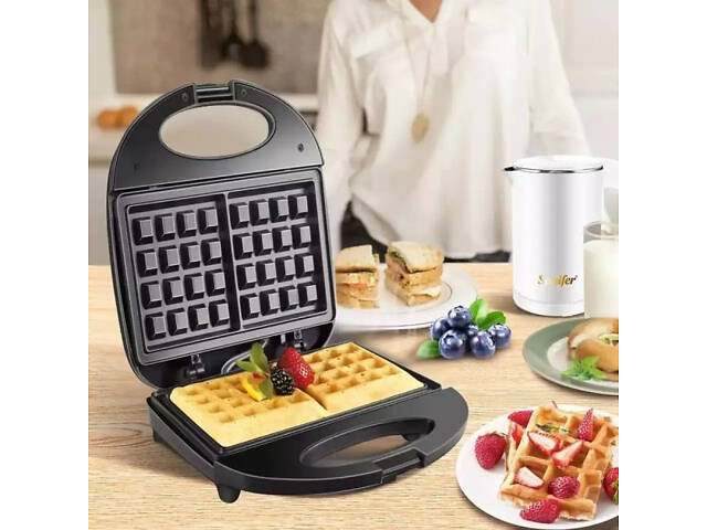 Вафельница Domotec MS-7705 электрическая с антипригарным покрытием 1000 Вт, Электро вафельница - Фото 9