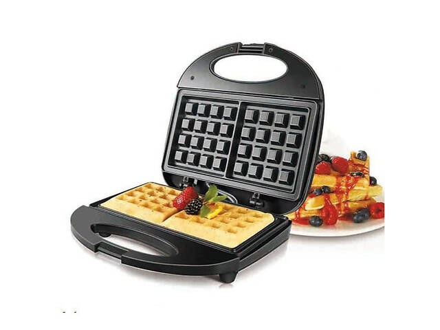 Вафельница Domotec MS-7705 электрическая с антипригарным покрытием 1000 Вт, Электро вафельница - Фото 10