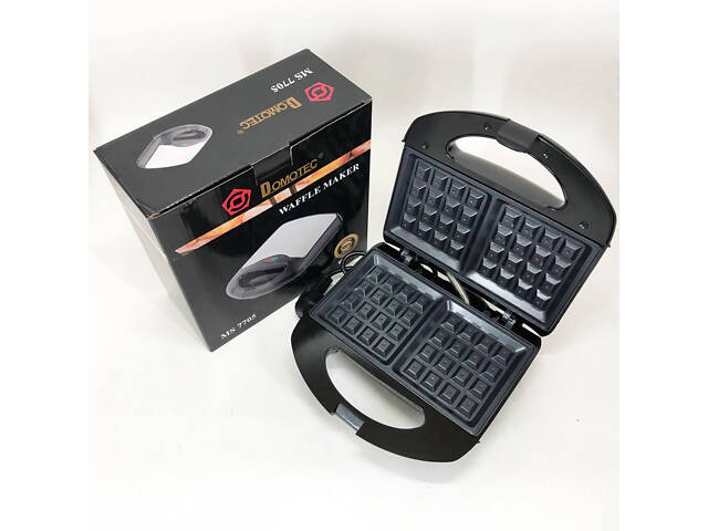 Вафельница Domotec MS-7705 электрическая с антипригарным покрытием 1000 Вт, Электро вафельница - Фото 23