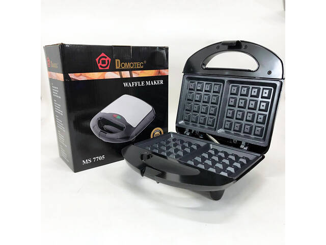 Вафельница Domotec MS-7705 электрическая с антипригарным покрытием 1000 Вт, Электро вафельница - Фото 24