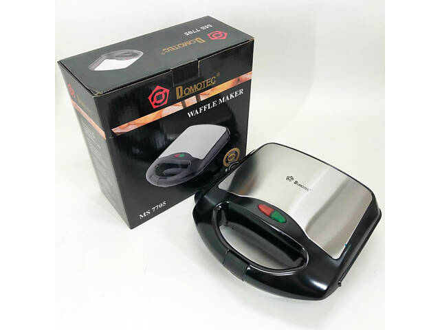 Вафельница Domotec MS-7705 электрическая с антипригарным покрытием 1000 Вт, Электро вафельница - Фото 25