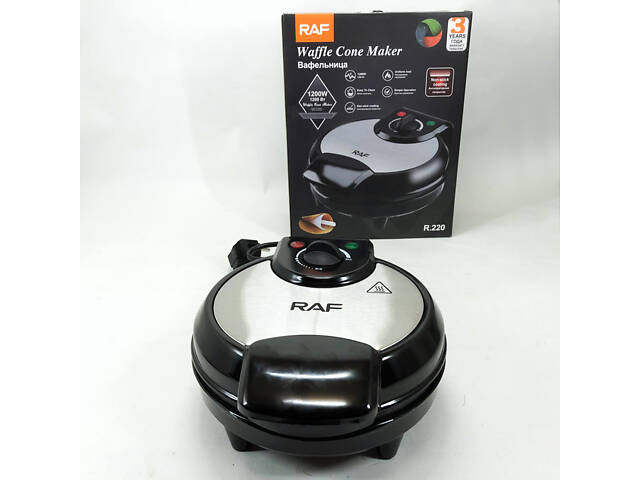 Вафельниця електрична RAF R.220, 1200 Вт з антипригарним покриттям - Фото 2