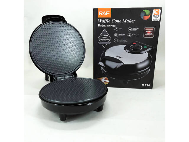 Вафельниця електрична RAF R.220, 1200 Вт з антипригарним покриттям - Фото 4
