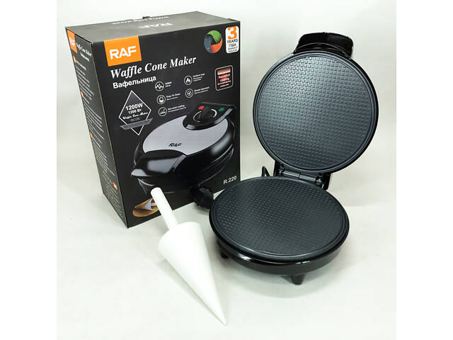 Вафельниця електрична RAF R.220, 1200 Вт з антипригарним покриттям - Фото 12