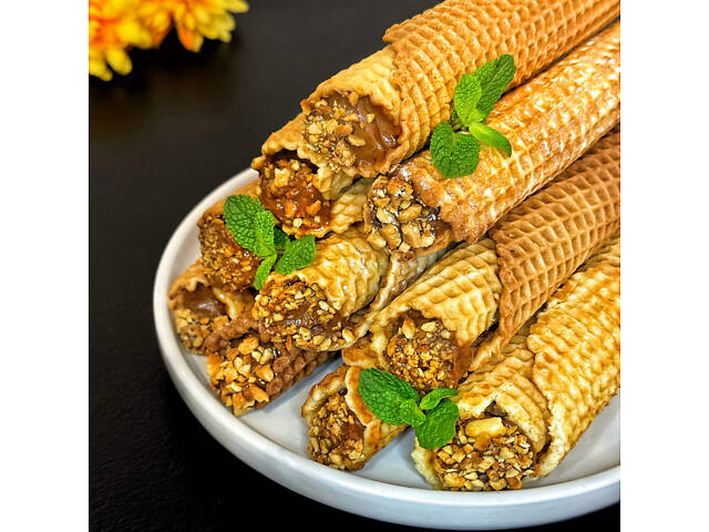 Вафельниця пірамідка форма для випічки вафельних коржів для тортових вафель на плиті Ø 18 см зі знімними ручками - Фото 10