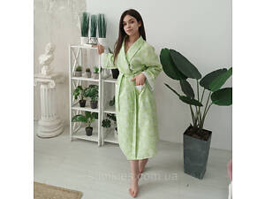 Вафельный халат Luxyart Кимоно размер (54-56) XL 100% хлопок (LUX-114)