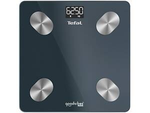 Весы напольные Tefal Smart, 180кг, Bluetooth, AAAx3 в комплекте, стекло, черный (BM9620S1)