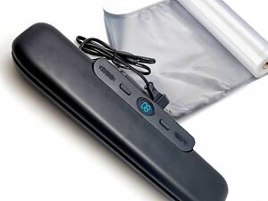 Вакууматор для харчових продуктів No Brand 20 пакетів Чорний (VSM-7912)