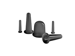 Вакуумні масажні банки 4FIZJO силіконові для тіла (китайські/атницелюлітні банки) 5 шт Black (P-5907739314949)