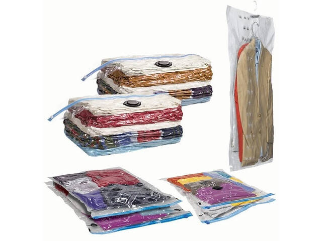 Вакуумний пакет для зберігання великих речей 80 * 110 см - Фото 3