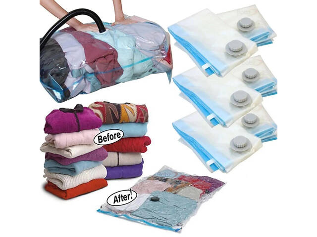 Вакуумний пакет для зберігання великих речей 80 * 110 см - Фото 4