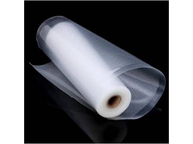 Вакуумний пакет у рулоні для пакування продуктів, 25 см * 5 м, 80 мкм, прозорий - Фото 1