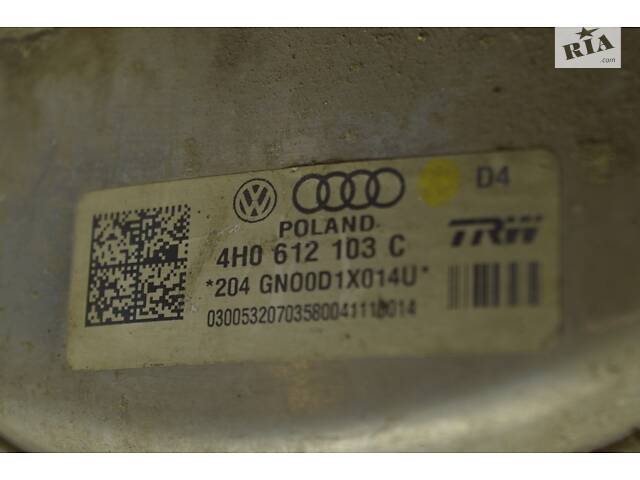 Вакуумный усилитель Audi A8 D4 10-17 4H0612103C