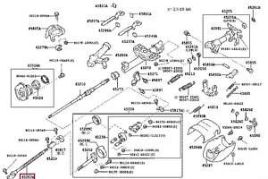 Вал рулевой колонки 4520360110