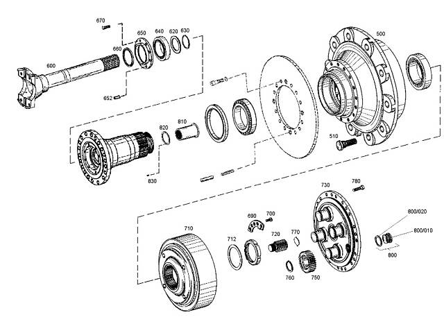 Вал солнечной шестерни New Holland 4464301161, 8025491, 8963100214, 15324, MX153242