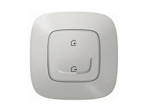 Valena Allure with NETATMO. Главный беспроводной выключатель 'Дома / не дома' . Алюминий