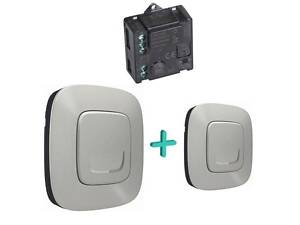 Valena Allure with NETATMO. Набір упр. освітленням (мікро.реле + 2 smart-вимикача). Алюміній