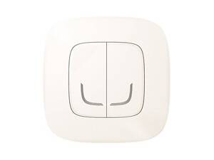 Valena Allure with NETATMO. Умный беспроводной выключатель 2-клавишний.Жемчужный