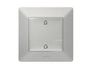 Valena Life with NETATMO. Главный беспроводной выключатель 'Дома / не дома' . Алюминий