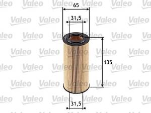 VALEO 586553 Фільтр масляний MB E-class (W210/W211)/S-class (W220) 3.2CDI 99-09 (OM648/OM613)