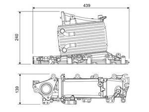 VALEO 818683 Радіатор інтеркулера Skoda Octavia III/VW Golf VII/Passat 1.6-2.0TDI 12-