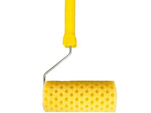 Валик малярский структурный MASTERTOOL Moltopren Decor Peas 80/180 мм Ø 6 мм с ручкой 92-6203