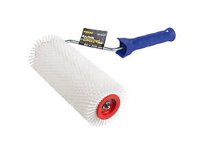 Валик голковий аераційний для наливної підлоги 80×200мм з ручкою біла голка SIGMA (8313221)