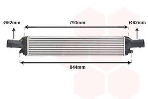 VAN WEZEL 03004319 Радиатор интеркулера Audi A4/A5/A6 2.7/3.0TDI/3.2FSI 07-18/Porsche Macan 2.0i/3.0D 14-