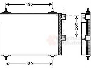 VAN WEZEL 09005241. Конденсатор, кондиционер