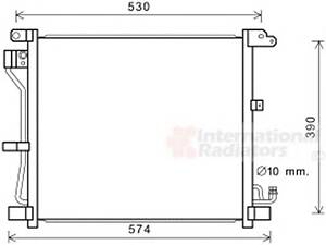 VAN WEZEL 13005403. Радіатор кондиціонера