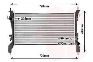 VAN WEZEL 17002380 Радиатор охлаждения Citroen Nemo/Fiat Fiorino/Peugeot Bipper 1.3 HDI 10-