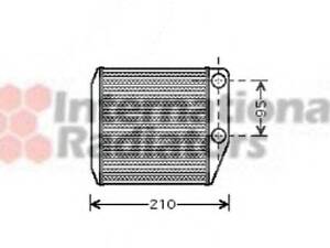 VAN WEZEL 17006313. Радиатор печки