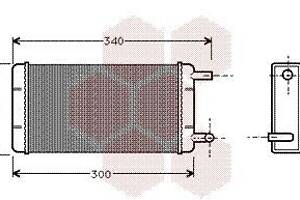 VAN WEZEL 30006108 Радиатор печки MB T1 77-96
