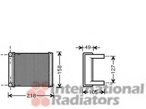 VAN WEZEL 30006385. Радиатор печки
