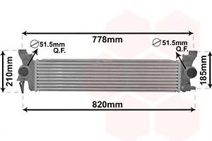 VAN WEZEL 30014704 Радиатор интеркулера MB Vito (W447) 1.6CDI 14-