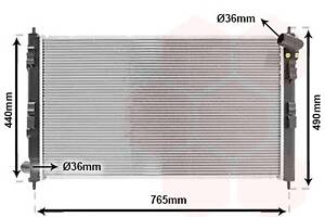 VAN WEZEL 32002201 Радиатор охлаждения Mitsubishi Outlander 2.0-2.2 DI-D 07-12
