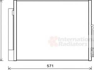 VAN WEZEL 37005560. Радіатор кондиціонера