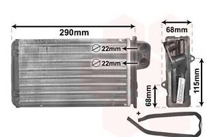 VAN WEZEL 40006100 Радіатор пічки Peugeot 406 I/II 87-96