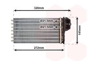 VAN WEZEL 40006356 Радиатор печки Peugeot 206 1.1-2.0 00-