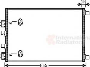 VAN WEZEL 43005422. Радиатор кондиционера