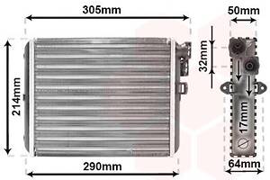 VAN WEZEL 59006110 Радіатор пічки Volvo S60/S80/V70/XC70/XC90 00-14