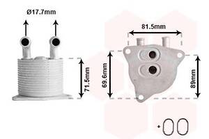 VAN WEZEL 59013711 Радіатор оливи АКПП Volvo S60 II/V40/XC40/XC60 2.0D 10-19 (теплообмінник)