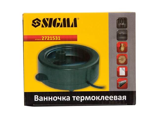 Ванночка термоклеевая с тефлоновым покрытием 100Вт SIGMA (2721531) - Фото 2