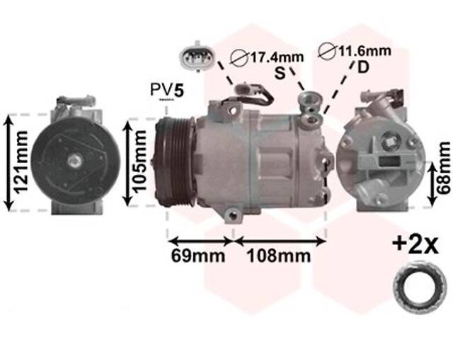 VANWEZEL 3700K316