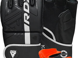 Варежки для ММА RDX F6 KARA Matte White M (капа в комплекте)