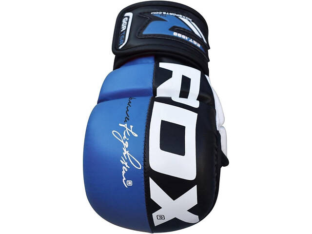 Рукавиці для ММА (Греплінгові рукавички) RDX T6 Plus Rex Blue M - Фото 3