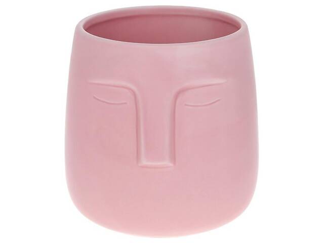 Ваза 14х14х14см Pink Риси обличчя Bona DP118493 - Фото 1