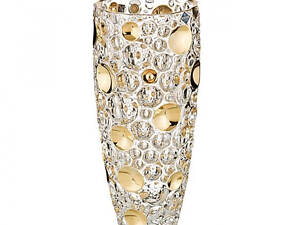 Ваза Bohemia Lisboa Gold 89J64/0/80J31/310 31 см