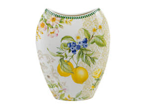 Ваза декоративна порцелянова Lefard Лимони 25,5 см 924-806